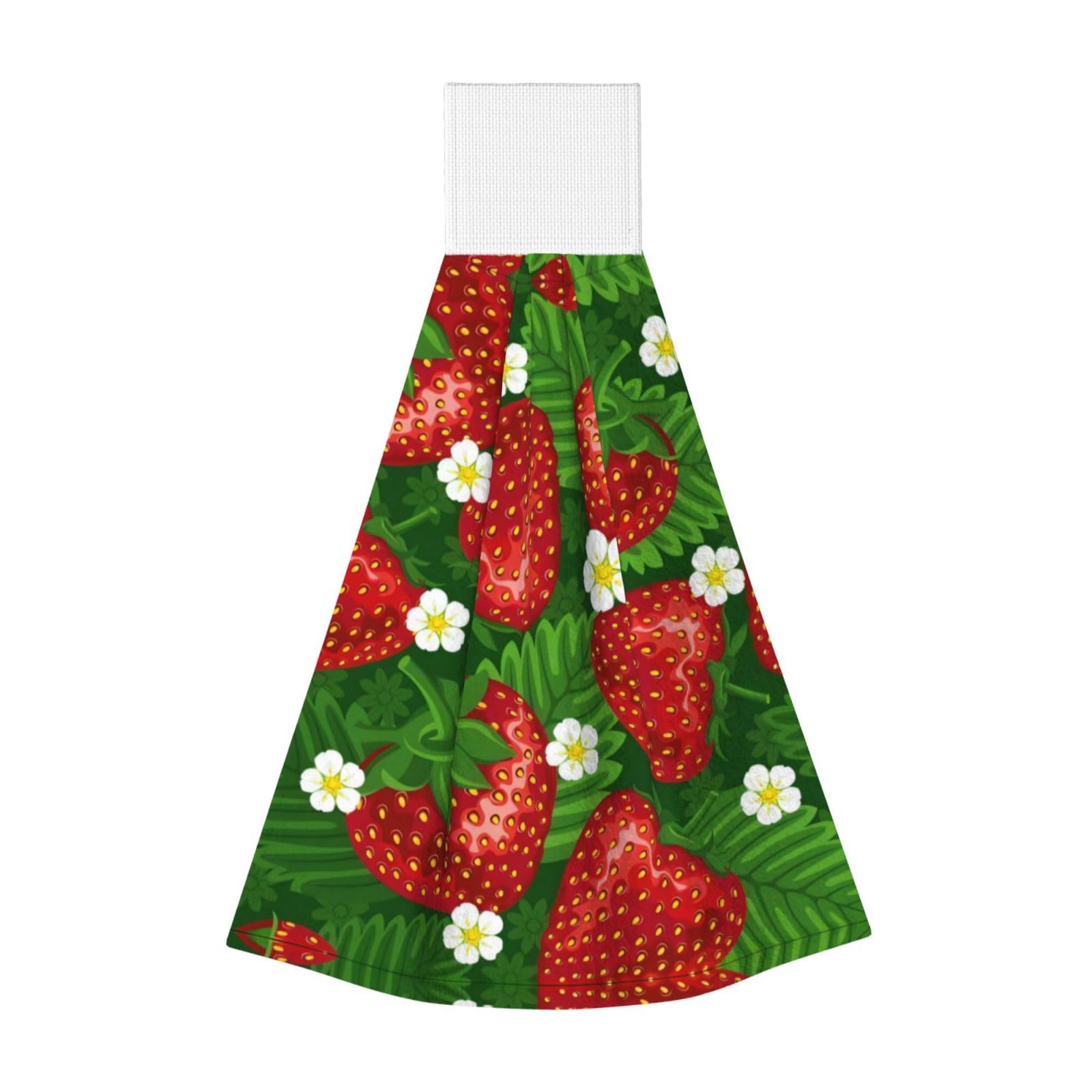 Strawberry and flower Highly Absorbent Dish Towels Soft Coral Fleece Wipe