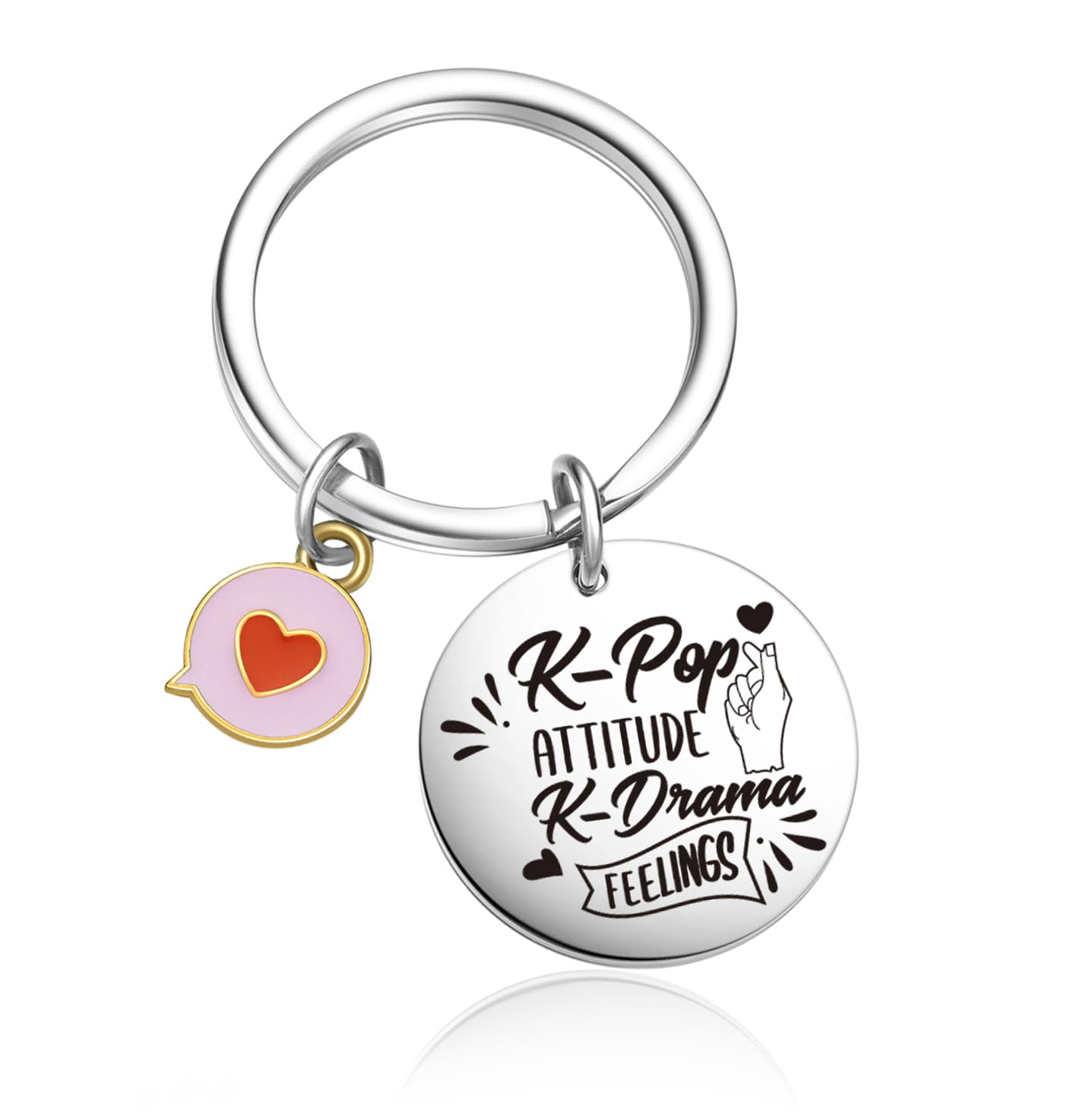 OWHOMS Korean Keychain Korean Drama Lover Gifts K-Pop Music Jewelry Boyfriend K-Pop Themed Keychain