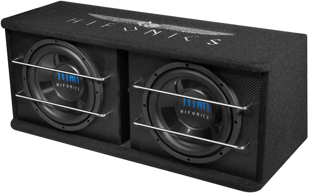 HIFONICS TDA250R | 2 x 25 cm (10') Aktiv-Dual-Bassreflex Subwoofer