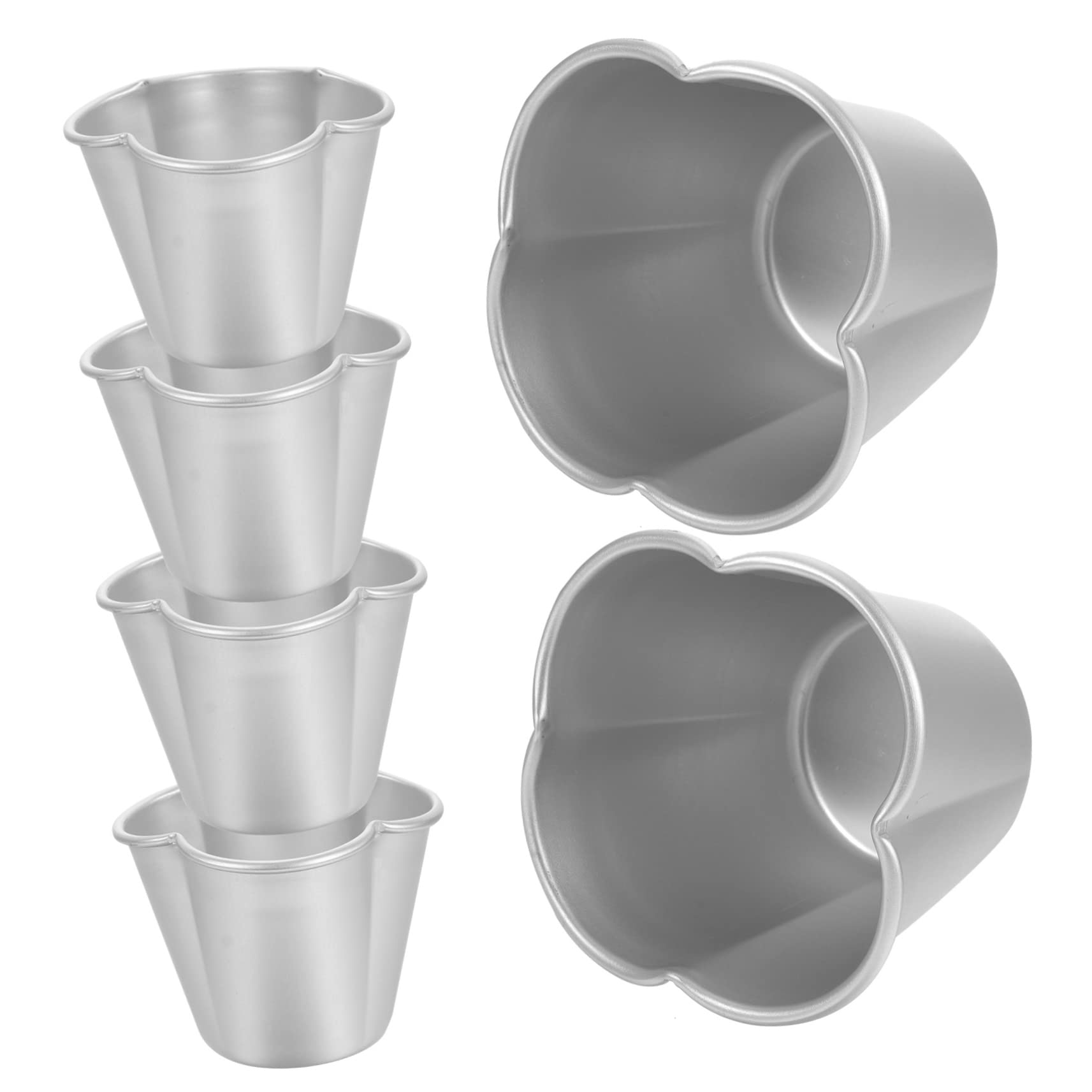 Amosfun Lot De 3 Moules À Muffins Antiadhésifs En Métal Pour La Cuisson Des Puddings Pour La Maison 6 Pièces X 3