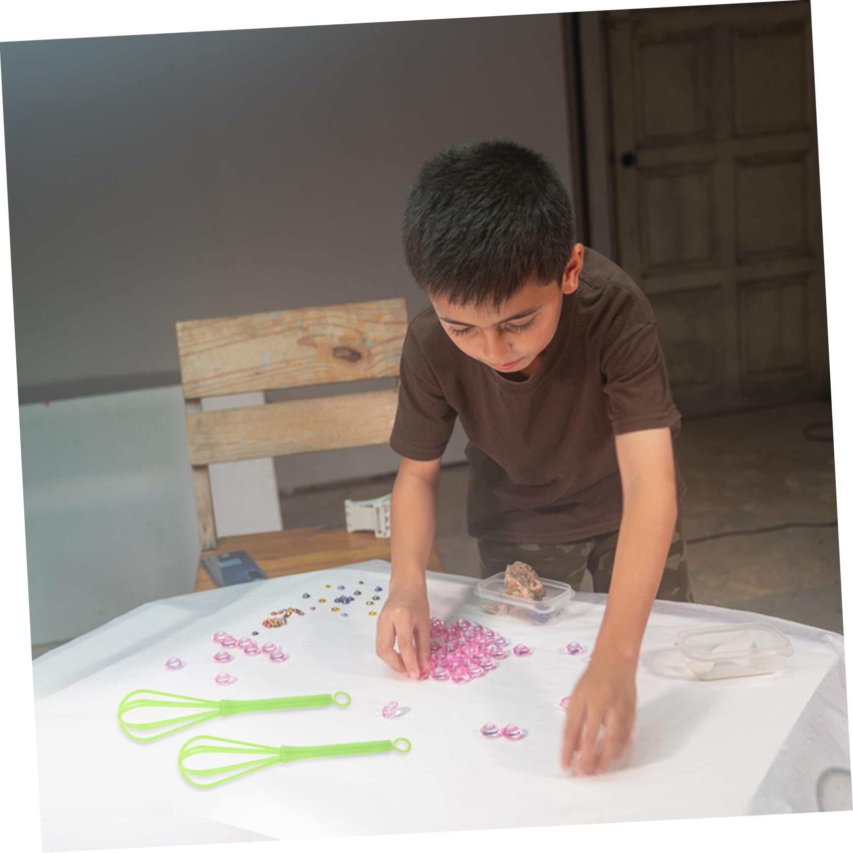 HAPINARY Wooden Paper Pulp Mixer Paper Making Accessory 10pcs Set DIY Craft Tool