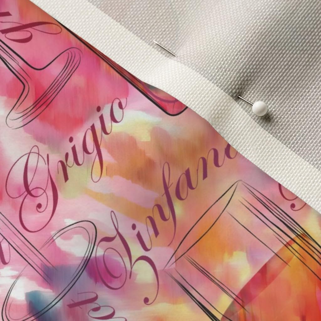 Spoonflower Fabric - Drink Wine Watercolor Alcohol Printed on Upholstery Velvet Fabric by The Yard - Upholstery Home Decor Bottomweight Apparel