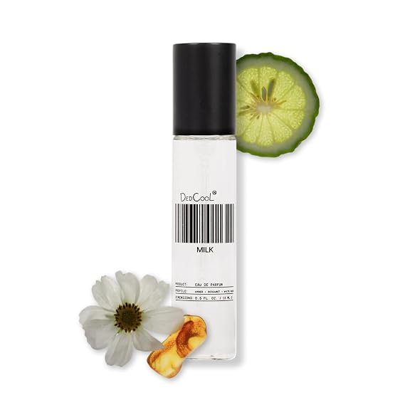 DedCool Eau De Parfum | Milk | Clementine, Gardenia, Woods & Amber | Clean Unisex Fragrance | Non-Toxic, Vegan | Travel Size Perfume, 15 ML