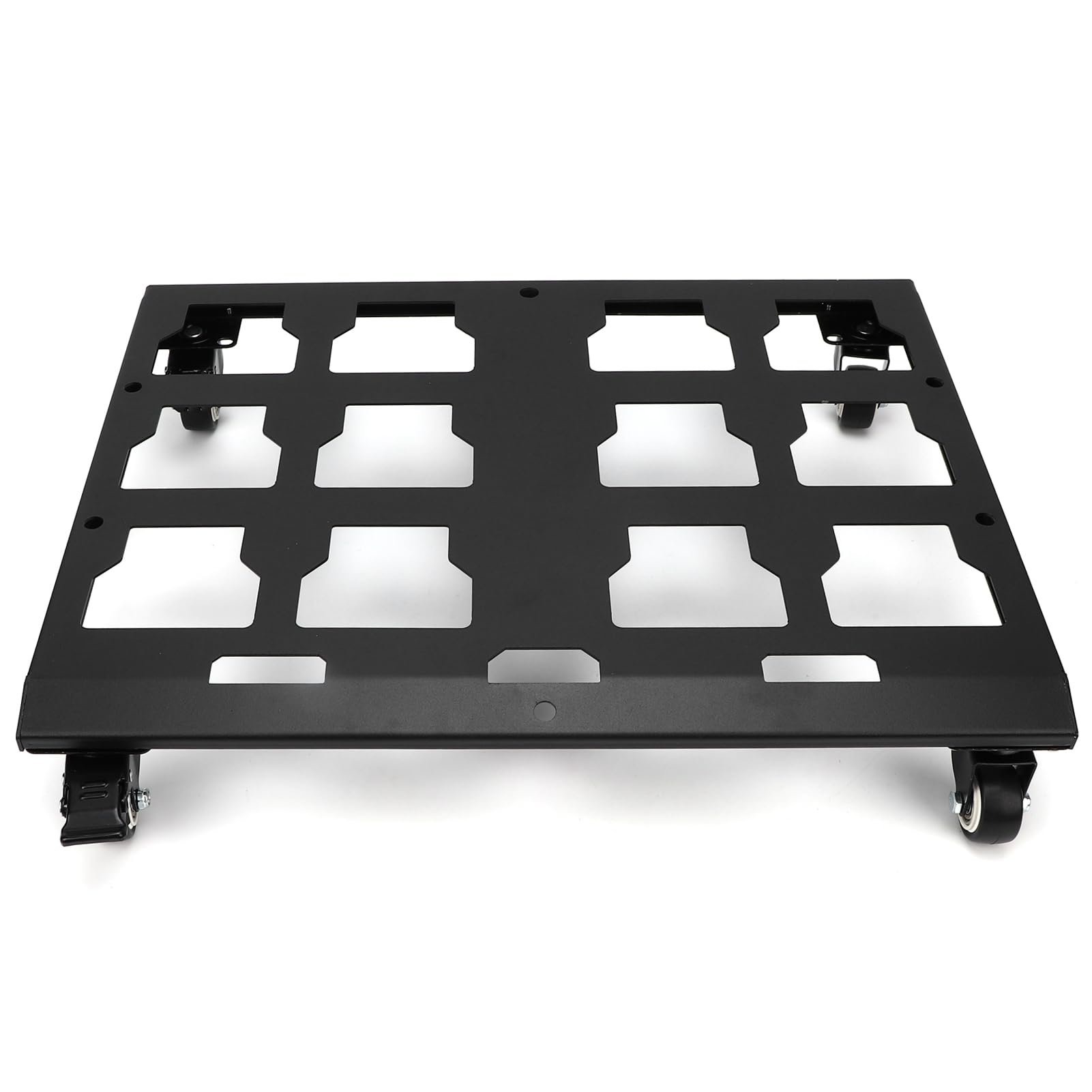 Carrello Portautensili con capacità di 200 Libbre con Freni, Struttura in Acciaio Al Carbonio, Ruote Grandi per Spostare Apparecchi, Mobili, Nessuna Perforazione Richiesta,