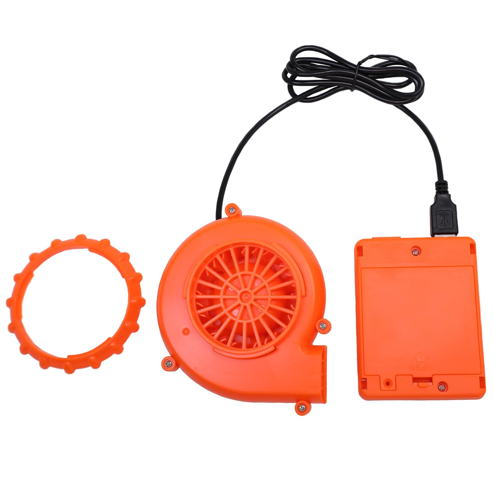 Arokibui Inflatable Costume Fan Replacement Blow up Battery Pack for Inflatable Costume Mini Fan Blower Inflatable Blower Fan Replacement for Costume Doll Mascot Head or Other Inflatable Game Clothing
