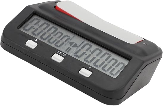 Chess Clock Professional Digital Chess Timer with Counting Countdown and Reward Function for Chess Chinese Chess Weiqi Black