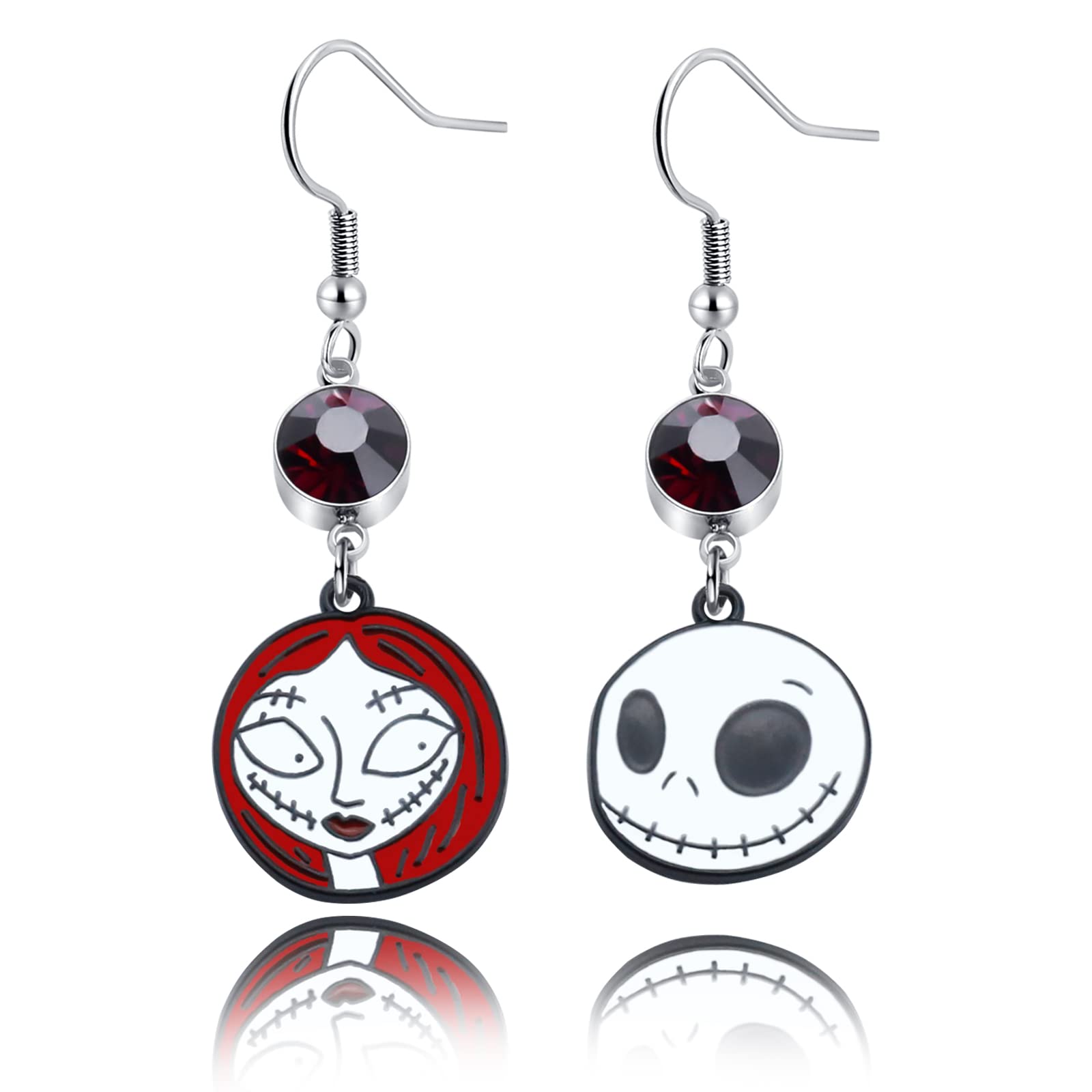 Jack and Sally Inspired Gift Jack & Sally Earrings The Nightmare Before Christmas Jewelry Jack Skellington & Sally Jewelry