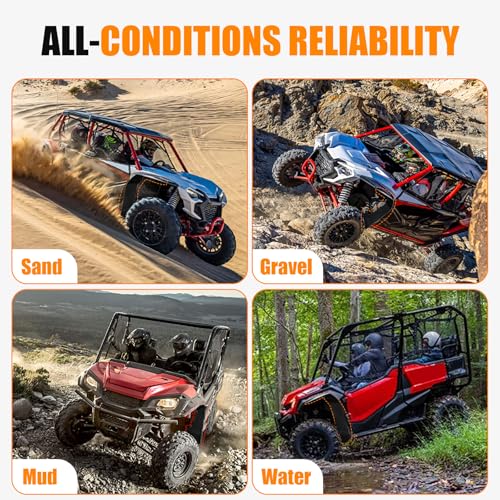 Image of Front Fender Flares for Honda Pioneer 10003P 5P 6P 2016-2025 | Front Mud Guard Extension Mud Flaps for Honda Pioneer 1000-3 1000-5 1000-6 Accessories