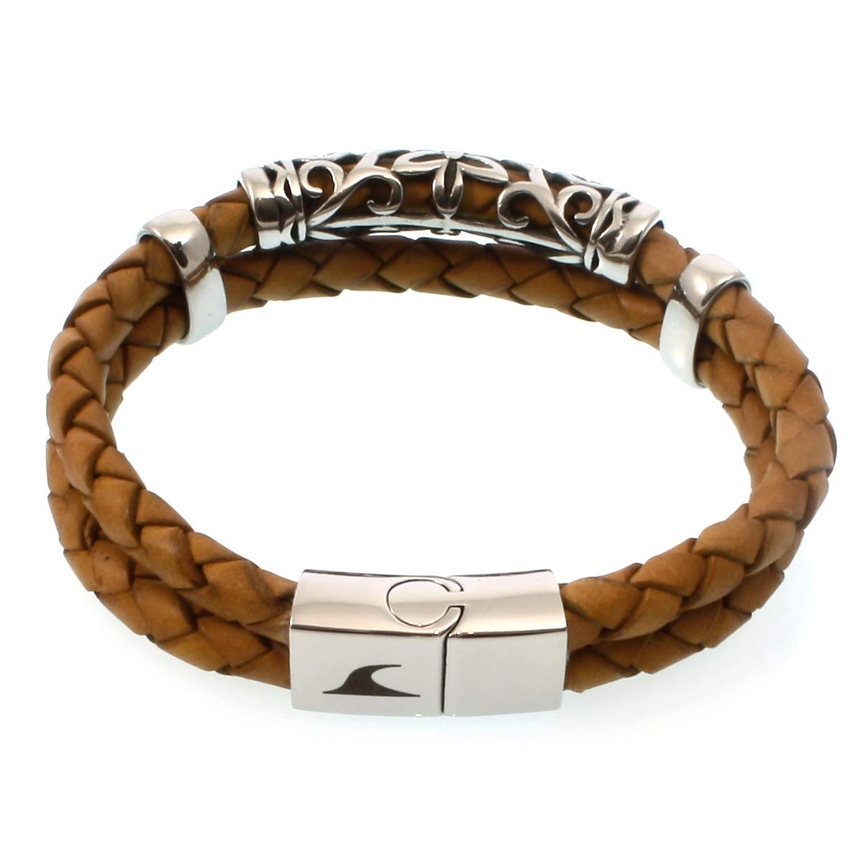 Echt Leder-Armband XO F Cognac Männer Herren