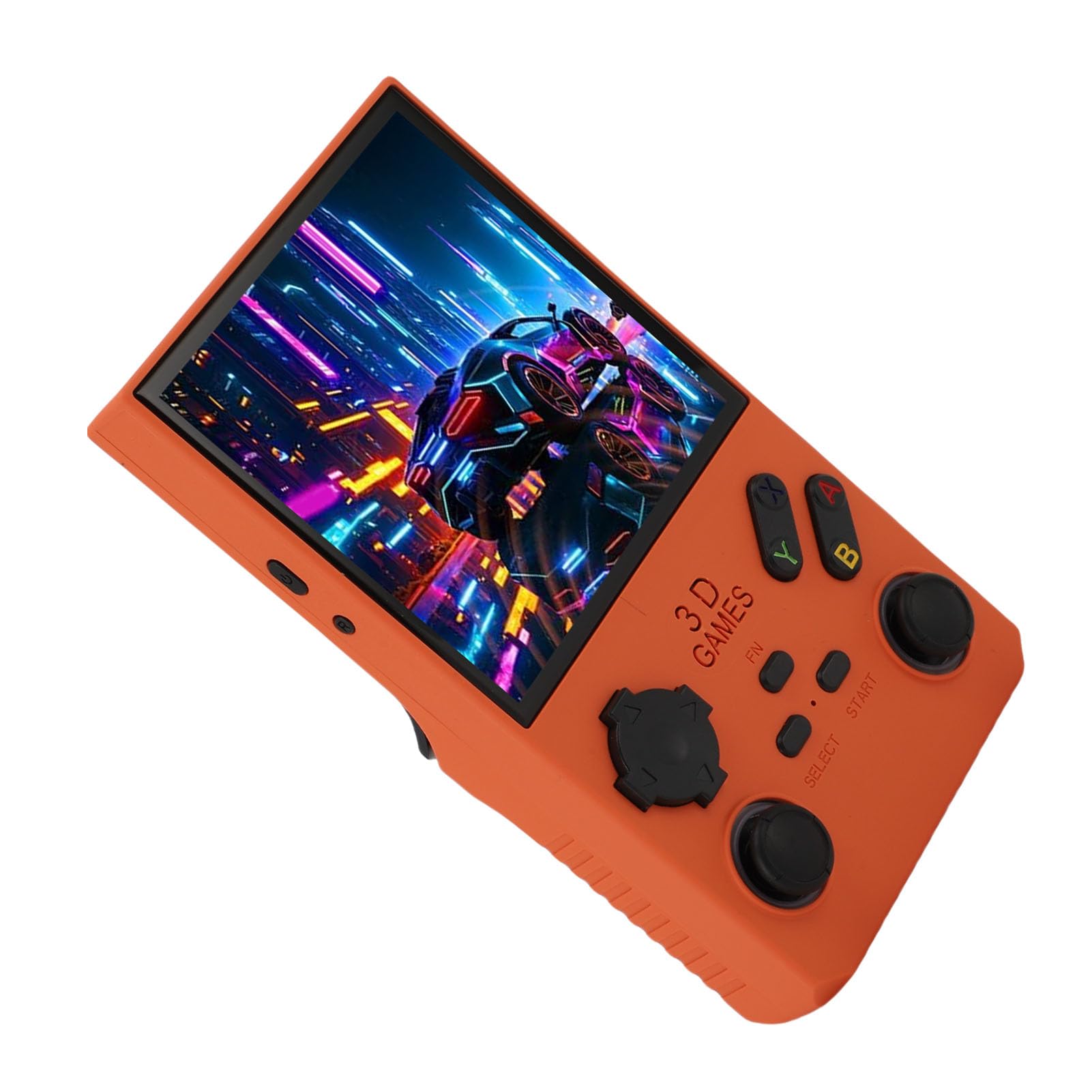 Kavolet Handheld-Spielekonsole, Retro-Gaming-Konsole, 4-Zoll-tragbares System mit 256 GB Speicherkarte, 720 X 720, 4000 MAh [Gaming für unterwegs] (Orange)