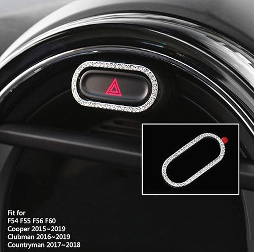 Miniatura 45 de Accesorios interiores brillantes para Mini Cooper F54 F55 F56 F60 con diamantes de imitación de cristal de modificación de moda