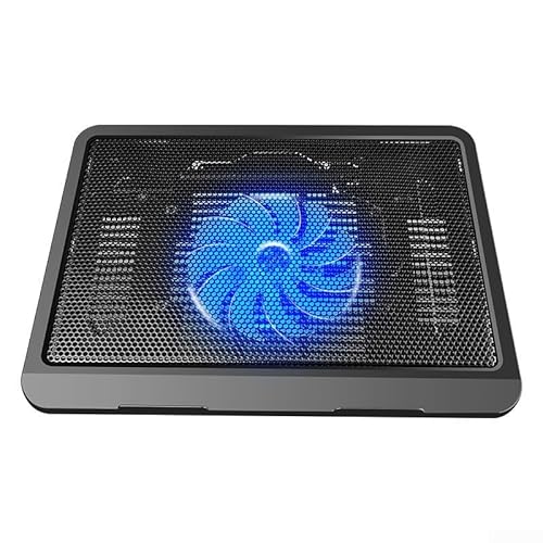 Base de refrigeración para laptop N19 para portátiles de 10 y 14 pulgadas cuenta con un gran ventilador y aspecto elegante