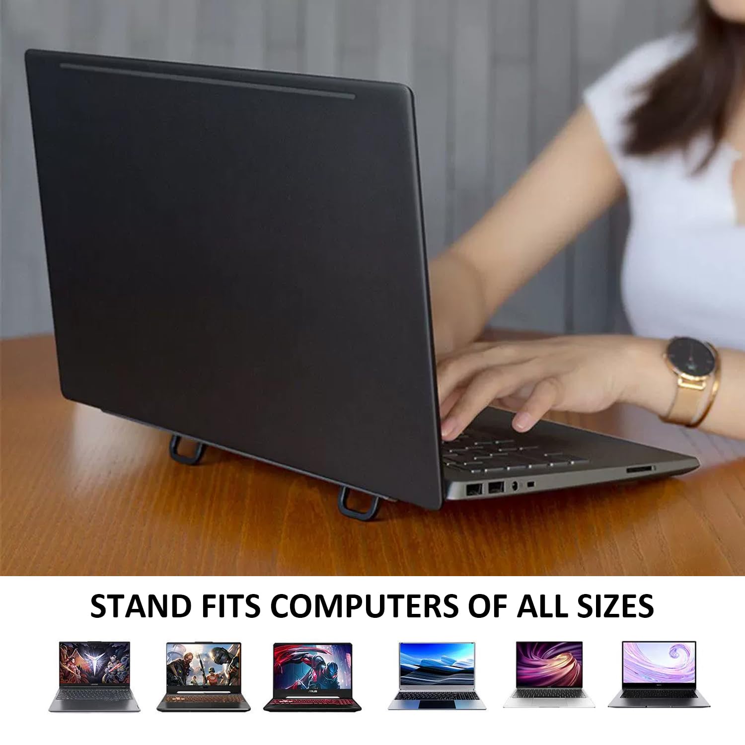 2 supporti per computer portatile, mini supporto, supporto refrigerante pieghevole, supporto per computer desktop, supporto telefonico, sollevatore tastiera