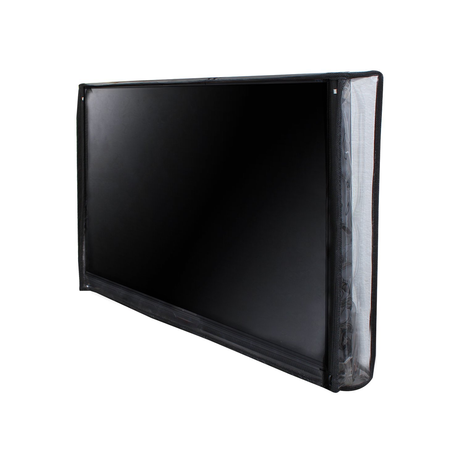 32 INCH LED TV Cover | Waterproof & Dustproof PVC Decorative TV Cover | Scratch Resistant Zip Closure | Easy Clean | Universal Fit for 32” LED/LCD TVs Transparent-image-5