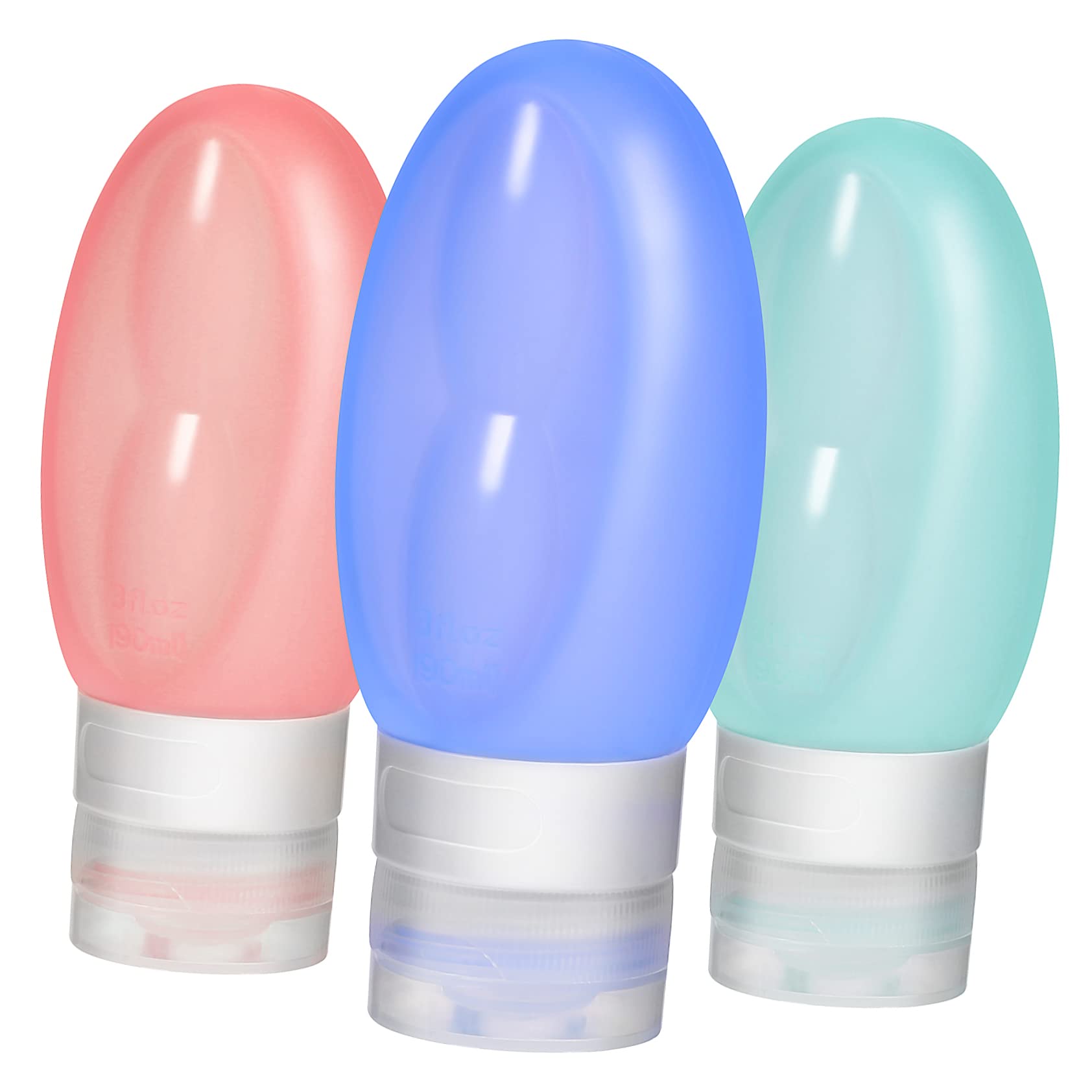 BESTYASH 3 Sätze Flaschen Wieder Auffüllbar Waschen Reiseflasche Sprühen Leer Krüge Mit Deckel Reinigung Sprühflasche Lotionspender Reisebehälter Für Flüssigkeiten Kieselgel 3 Stücke * 3