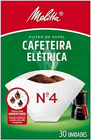 Melitta Filtro de Papel Cafeteira nº 4 - 30 Unidades