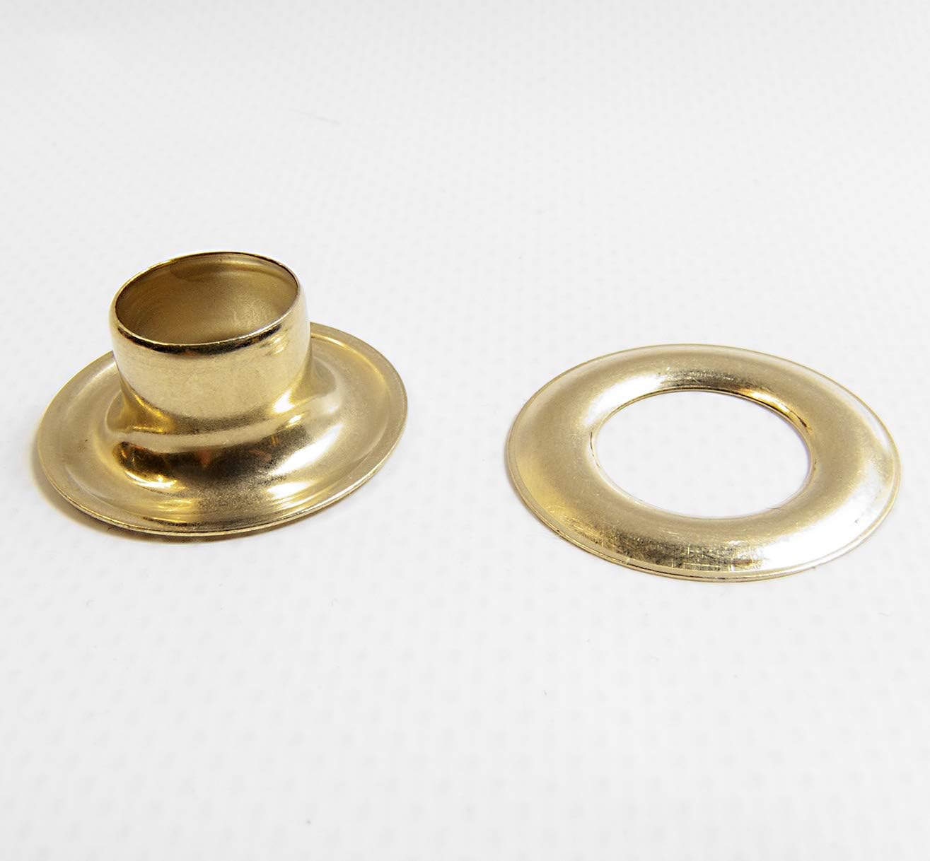 Grommets, 4 Brass, Plain, ½ Inch Hole, 12 Piece Set - Shipped from The USA!