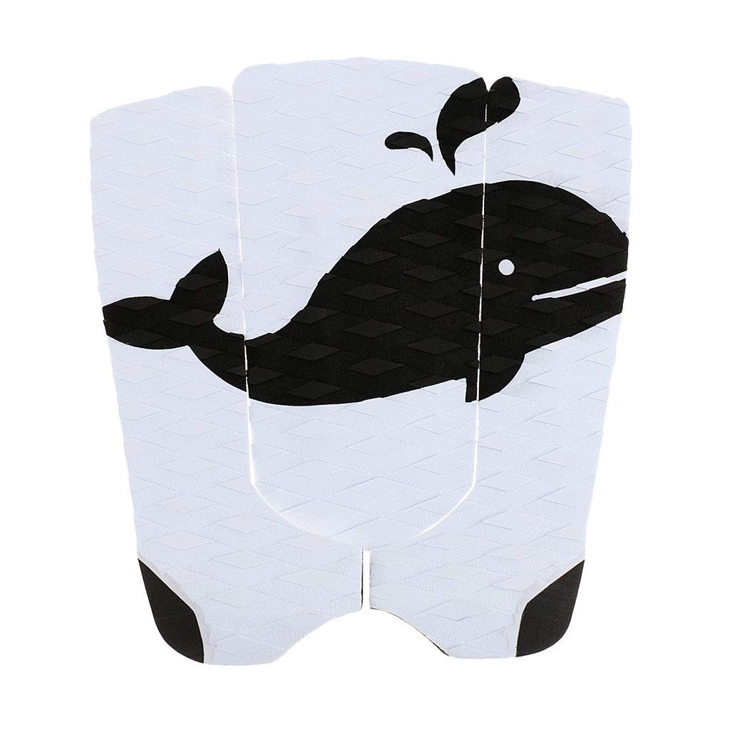 removedor de cera para tablas de surf 3 pieza de cola tabla de surf antideslizantes Con Surf Surf Cubierta antideslizante apretones Blanco Negro Bodyboard Deportes acuáticos Surf accesorios peine de c