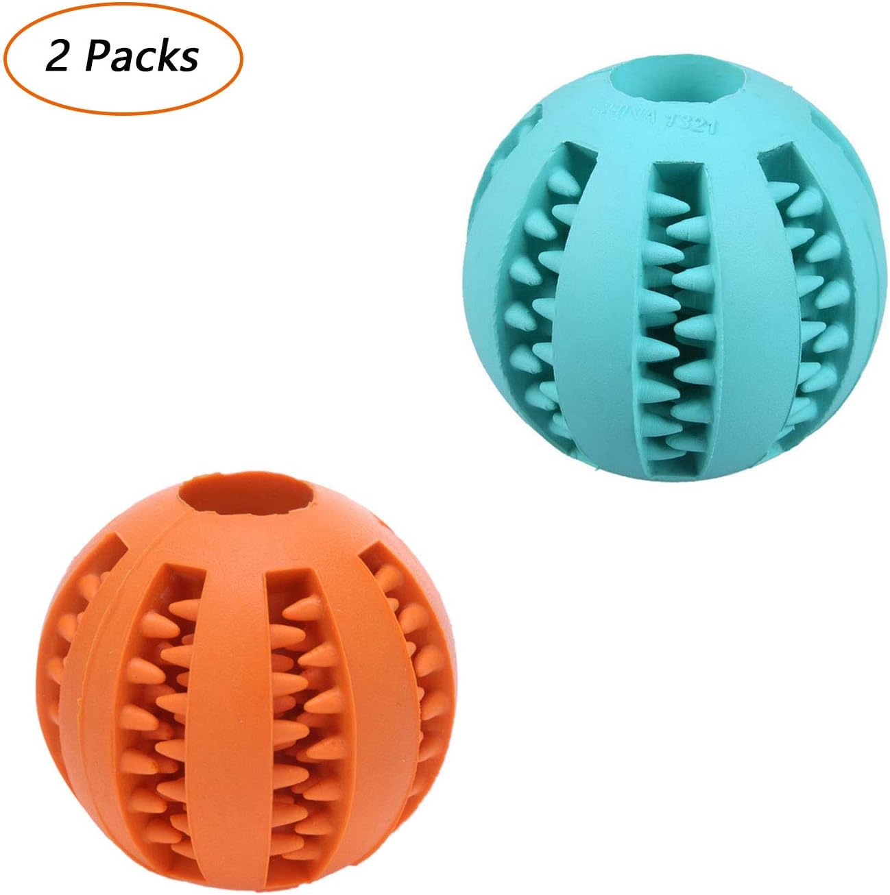 Labeol 5/7 cm Dog Toy Interactive Rubber Balls Pet Dog Cat