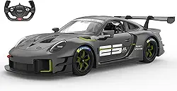 VOLTZ TOYS Carro RC em escala 1/14, compatível com Porsche 911 GT2 licenciado modelo de carro de brinquedo para crianças e adultos com portas abertas e luzes funcionais, mercadoria oficial, o melhor