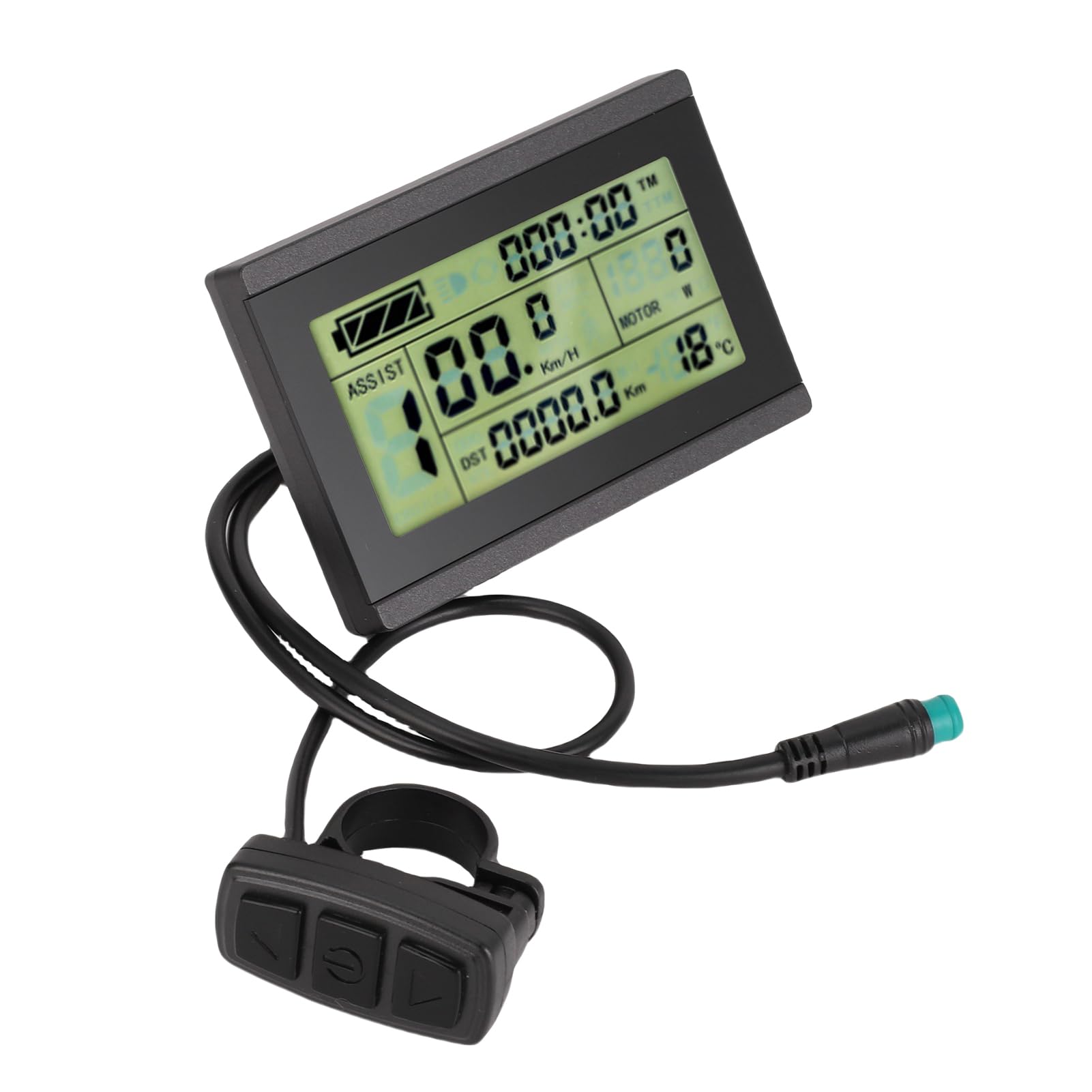 Generic Wyświetlacz LCD do Hulajnogi Elektrycznej Trwały Panel Sterowania dla Entuzjastów Jazdy na Rowerze Materiał ABS Kompatybilny do Różnych zastosowań