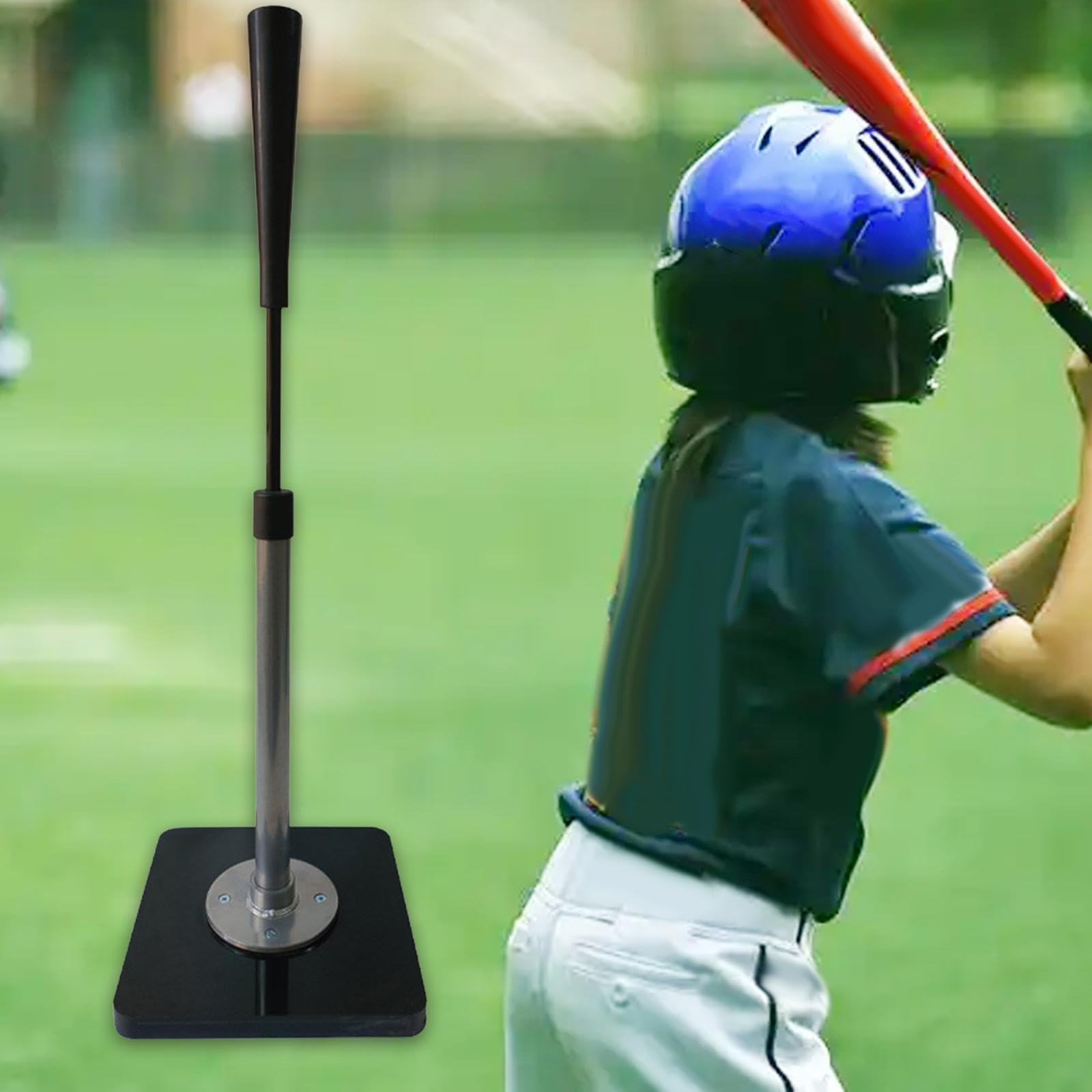 Yiju Baseball Batting Tee Quadruped Stand Base Professional Baseball Batting Height from 66-99cm Hitting Tee for Exercise