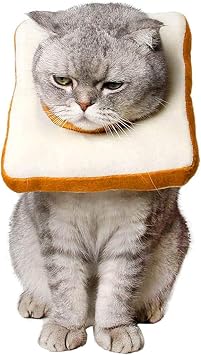 Cat Cone Collar Soft, After Surgery Recovery Elizabethan Collar Toast, M