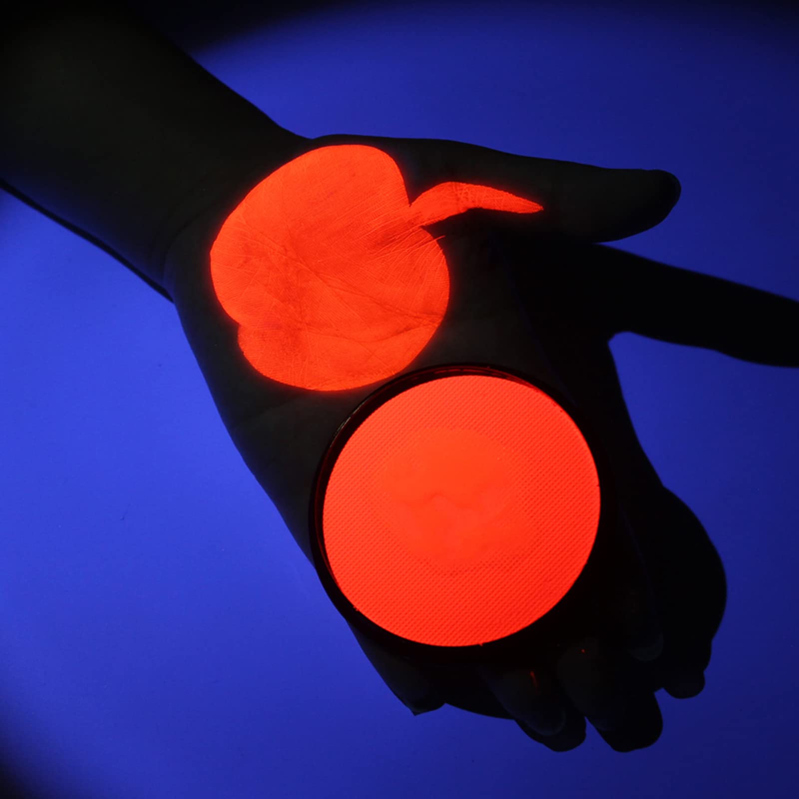 TopFunny Professional Face Paint Body Paint Water Based UV in Dark Face Painting Makeup Safe for Kids and Adults Split Cake 30g Single Color Halloween Christmas Party Makeup Supplies Pink