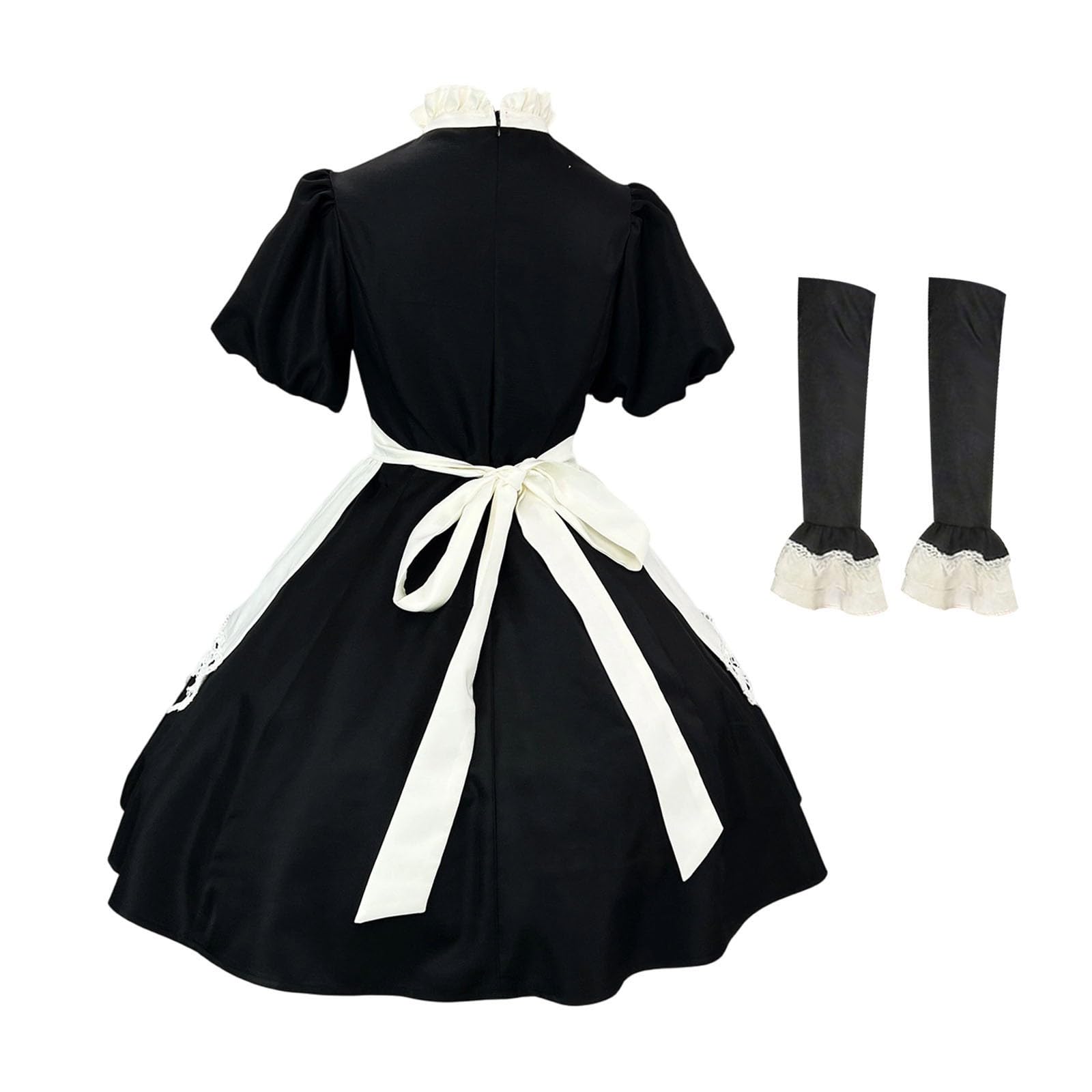Gothic-Lolita-Kleid Für Damen Mittelalter Kostüm Damen Cosplay | Gothic Für Halloween Cosplay Kostüm Dienstmädchen Kostüm Lolita Dress Lolita Faschingskostüm Anime French Maid Dress
