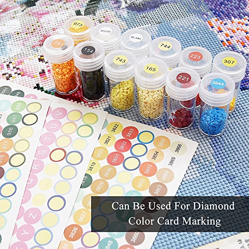 2 Sets Bollini Numeri Adesivi Colorati Etichette