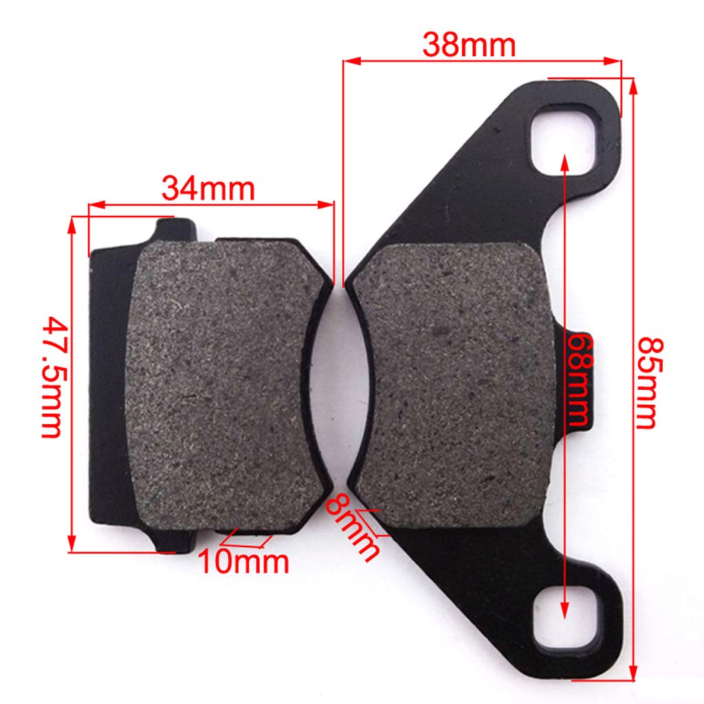STONEDER Plaquettes de frein pour étrier de disque en acier pour quad chinois 50 110 cc 125 cc 140 cc 150 cc 160 cc Pit Dirt Bike STONEDER Plaquettes de frein pour étrier de disque en acier pour quad chinois 50 110 cc 125 cc 140 cc 150 cc 160 cc Pit Dirt Bike