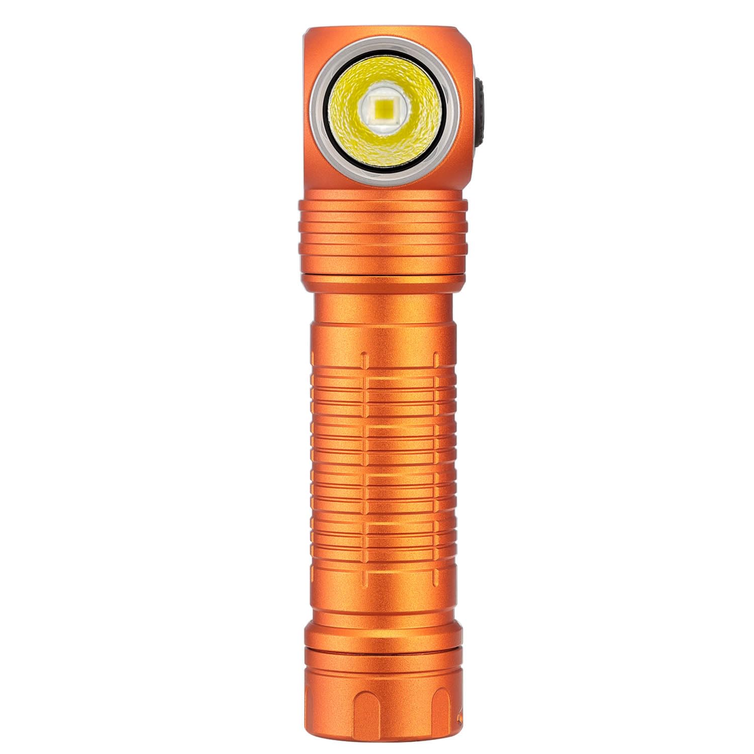 SKILHUNT H300 - Lampada frontale magnetica ricaricabile tramite USB, per corsa, campeggio, escursionismo, speleologia, luce ad angolo affidabile, a mani libere, torcia impermeabile (arancione, H300R