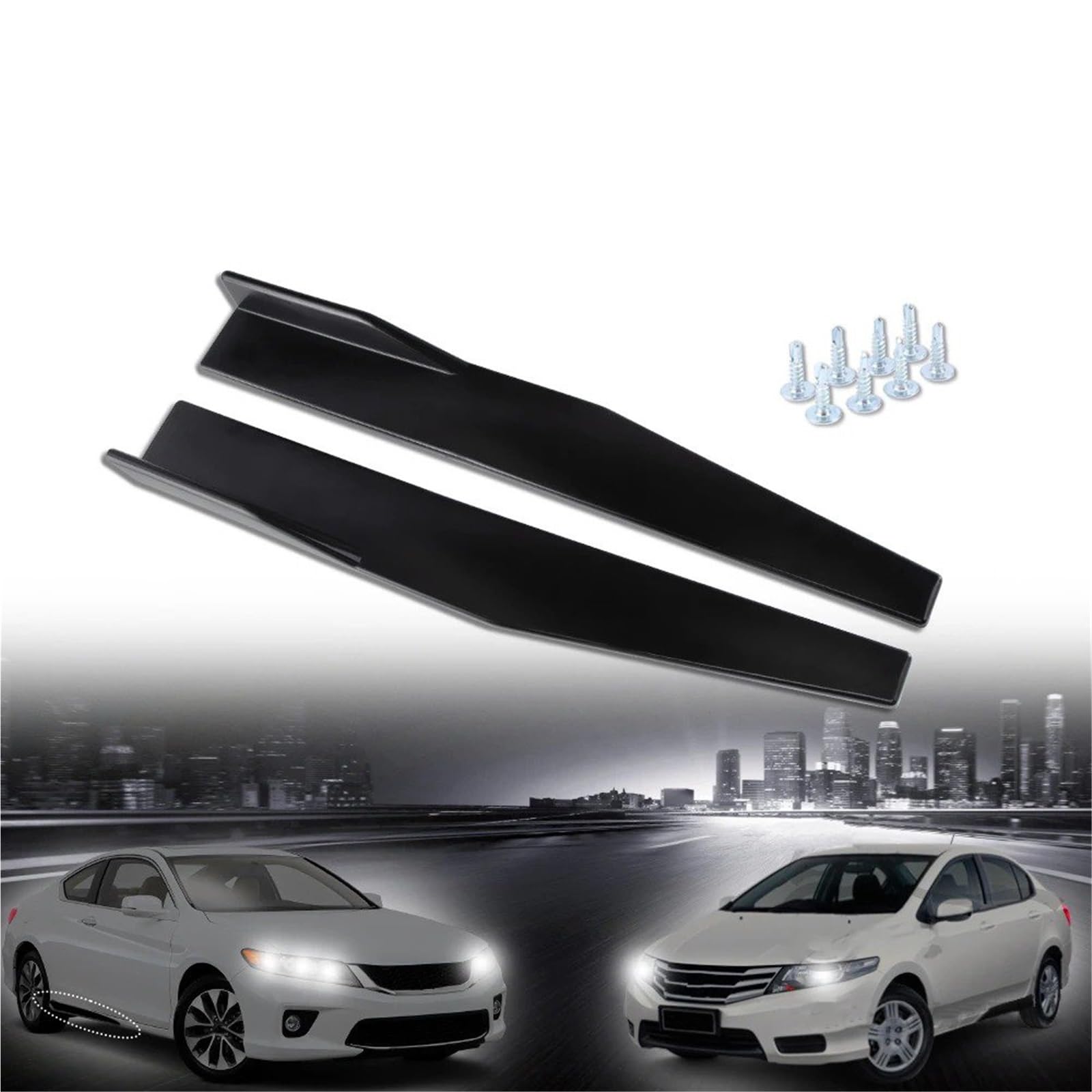 Jupes Latérales pour BMW pour X1 F48 2016-2022 1 Paire D'extensions De Bas Caisse 75 cm avec Protection Anti-Rayures