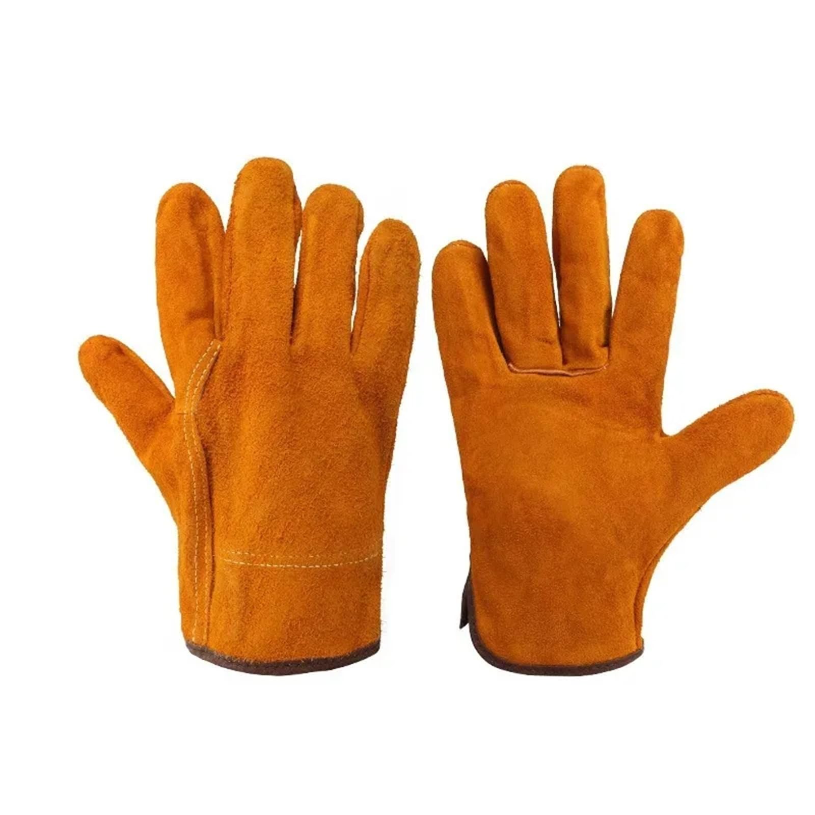 Compatibile con guanti da saldatura in pelle bovina a doppio strato, attrezzatura protettiva for la sicurezza sul lavoro industriale, resistente al calore, ignifuga