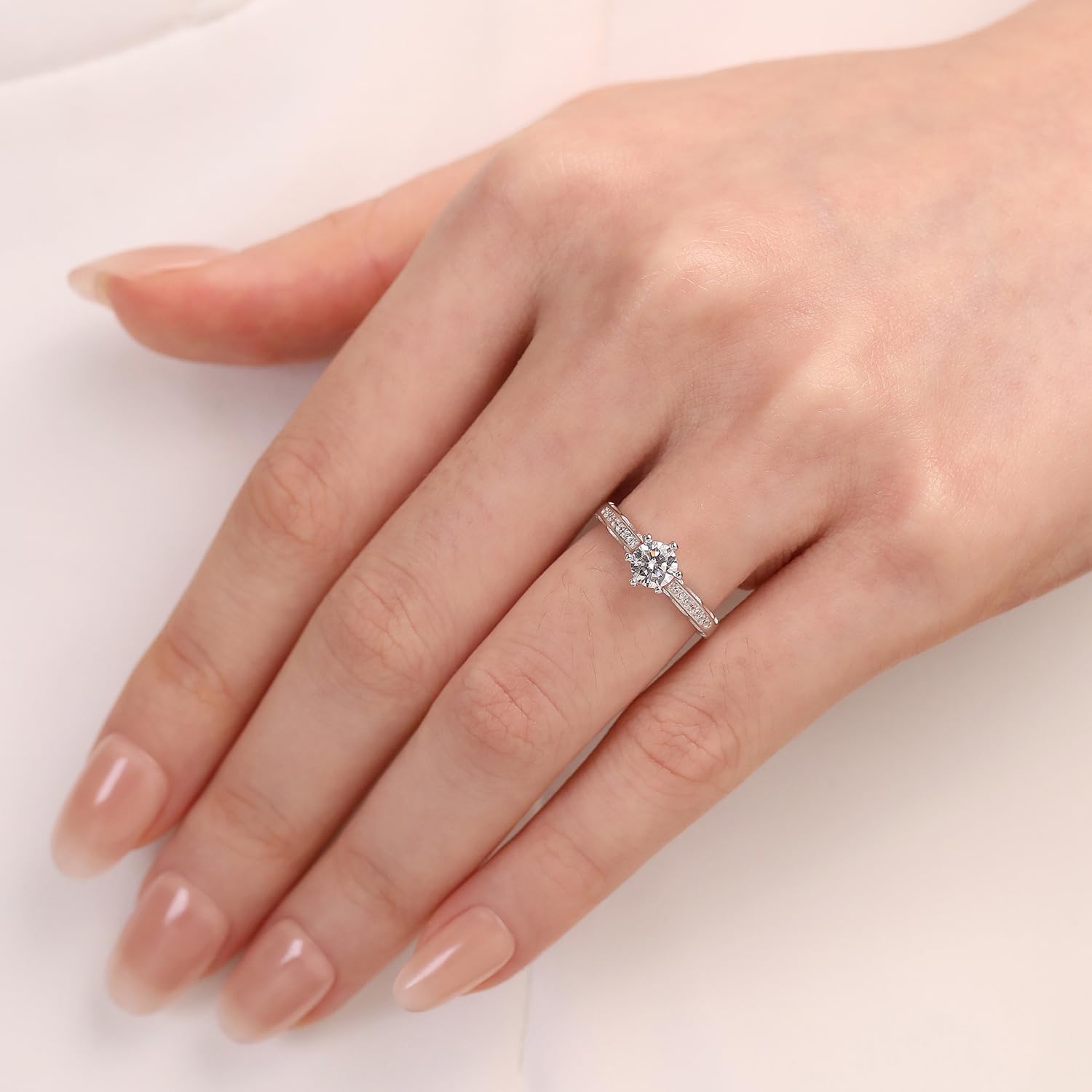Meissa Alianza Anillos de Pareja Ajustables Plata de Ley 925 Anillo de Compromiso para Él y Ella Regalo San Valentín Cumpleaños Navidad, Hombres 4,5mm