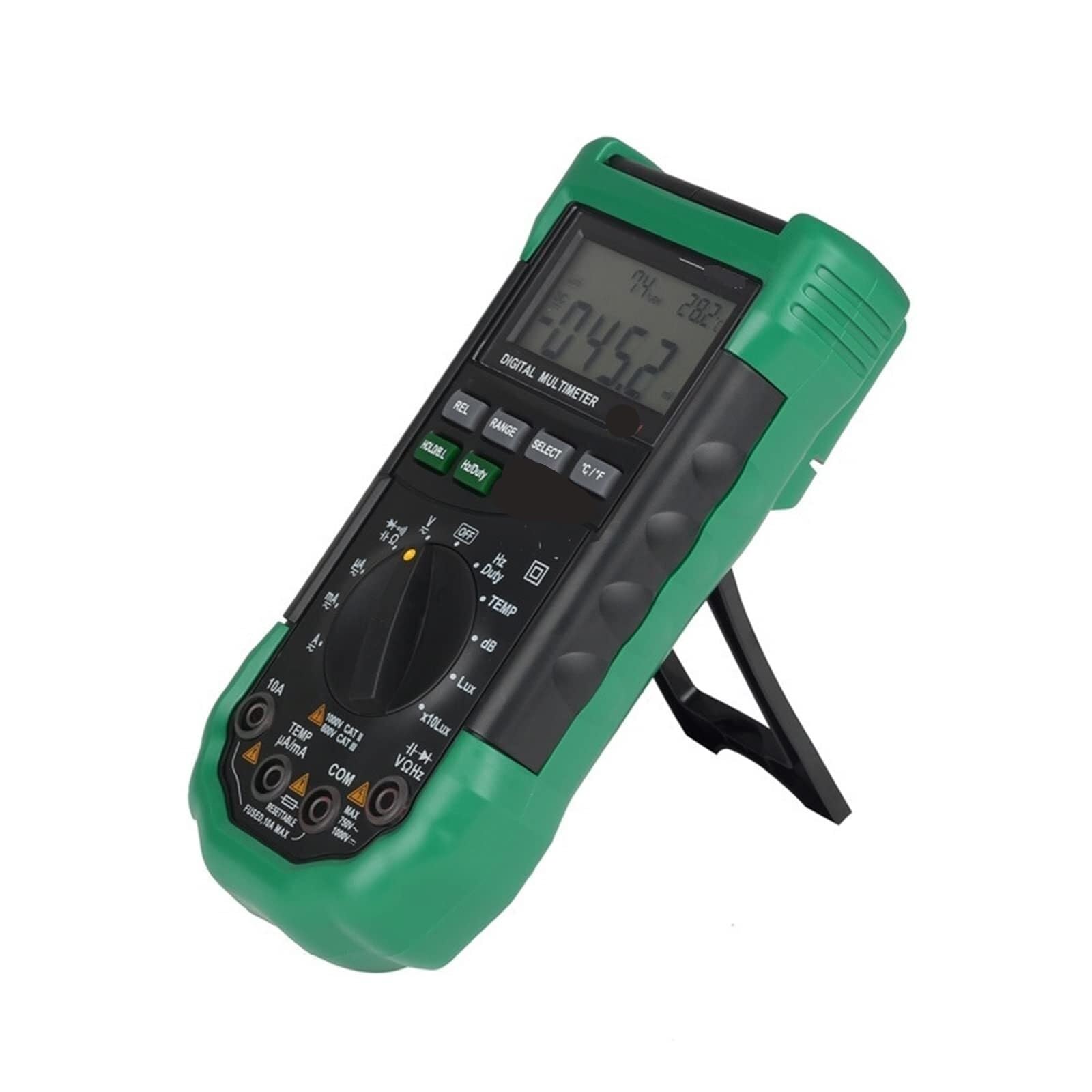 Termometro da ambiente, Multimetro Digitale Con Range Automatico 5 In 1 Tester Multifunzione Per Temperatura E Umidità Ufficio domestico della serra