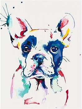 Amazon | 数字によるDiy絵画キットカラー動物犬アクリル絵の具 Amazon | 数字によるDiy絵画キットカラー動物犬アクリル絵の具