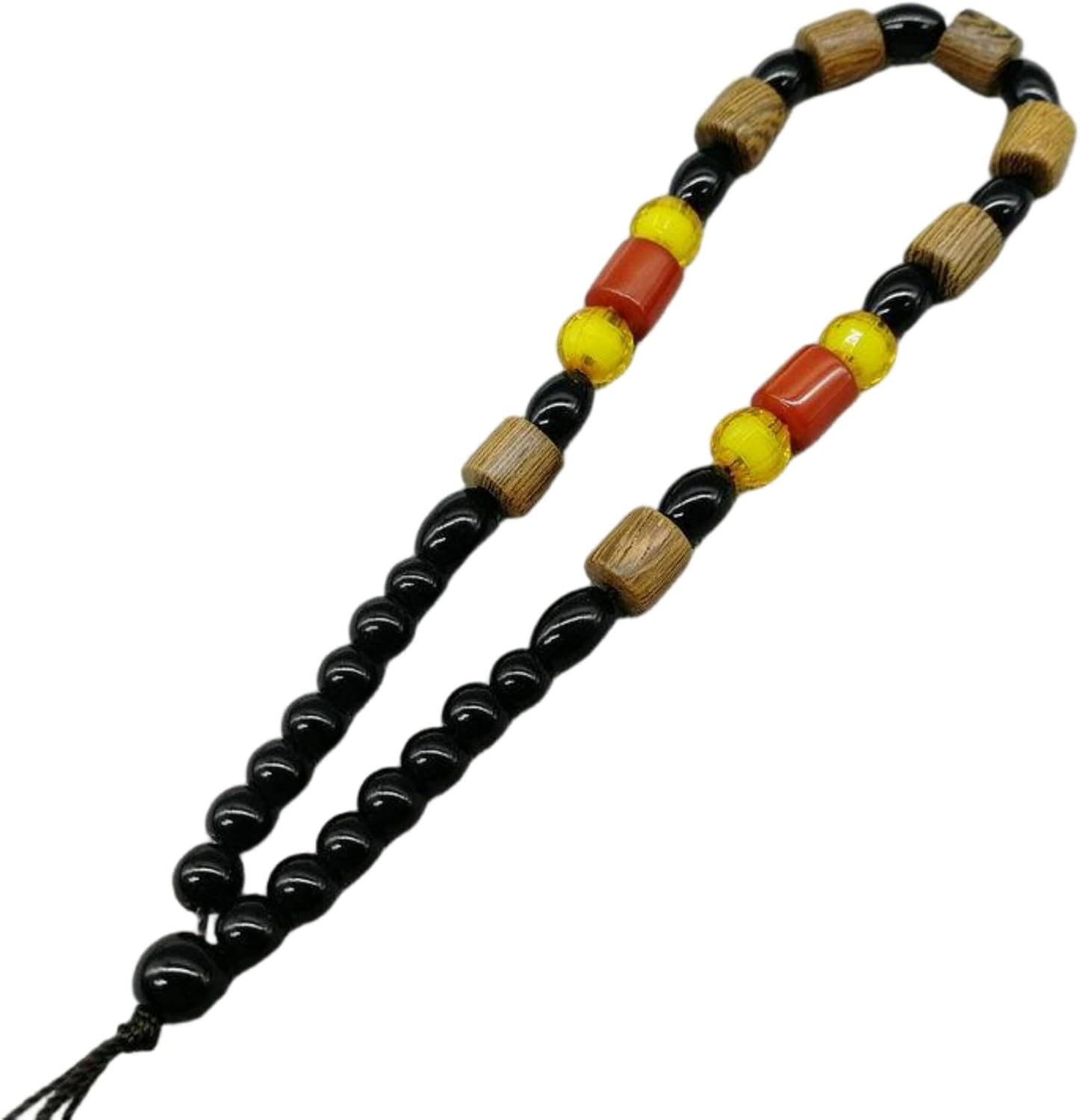 23. Cozy Red-Yellow Hanging Ornament - 2 Red + 4 Yellow + 7 Brown Stones