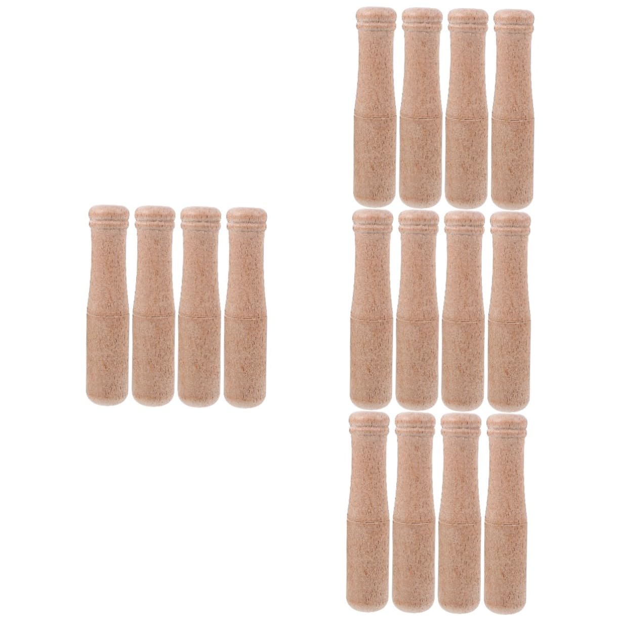 STOBAZA 4 Sätze Holzpestle Küchenmörser Vielseitig Einsetzbar Zum Zerdrücken Von Knoblauch Mahlen Von Gewürzen Saftgewinnung Einfache Reinigung Robustes Küchenwerkzeug Für 4 Stück *
