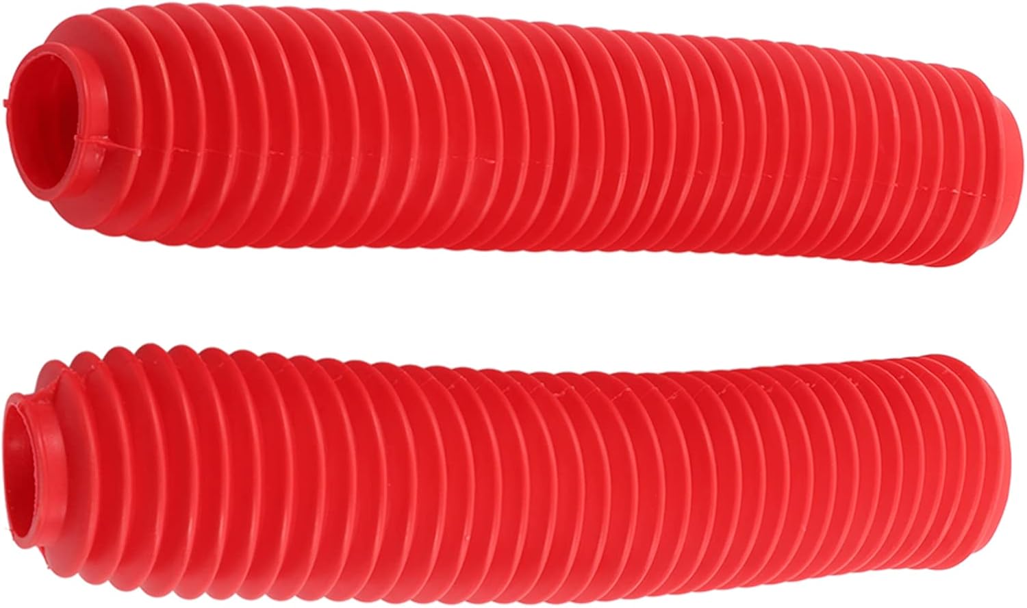Motorcycle Fork Boots, Red Rubber Dust and Seal Covers, Pair for Suzuki RM125, DR250, DRZ400, Front Fork Shock Protector