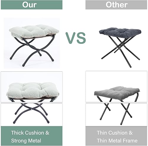 Miniatura 23 de Lita Silla relajada con otomana, tapizado ornamental, moderno de ocio, contemporáneo para lectura con reposabrazos, un bolsillo lateral para sala de