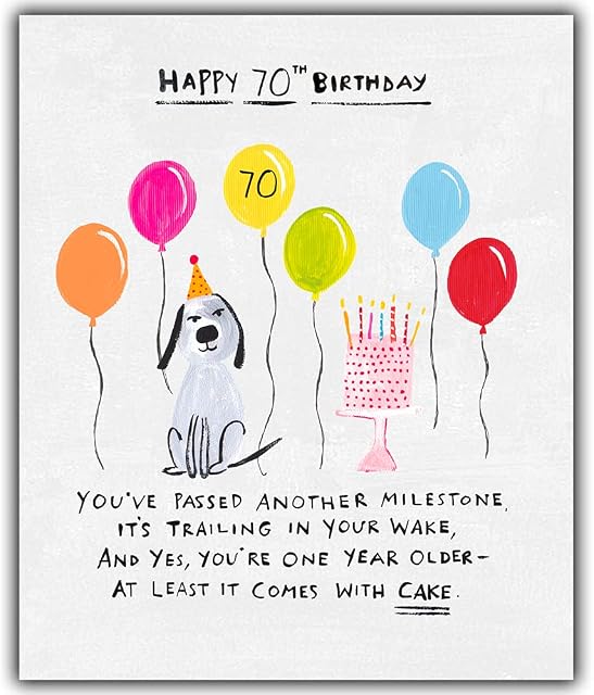 70th Birthday Card, Age 70 Birthday Card, Birthday Card Age 70, 70th Card, Birthday Card For Her, Funny Birthday Card For Her, Happy Birthday Funny Card Women, Birthday Greetings Card Female