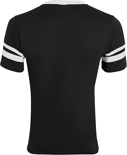 Miniatura 2 de Augusta Sportswear Jersey de manga a rayas para hombre Aqua  Blanco negro  Dorado negro  Blanco verde oscuro  Blanco dorado  Blanco grafito  Negro