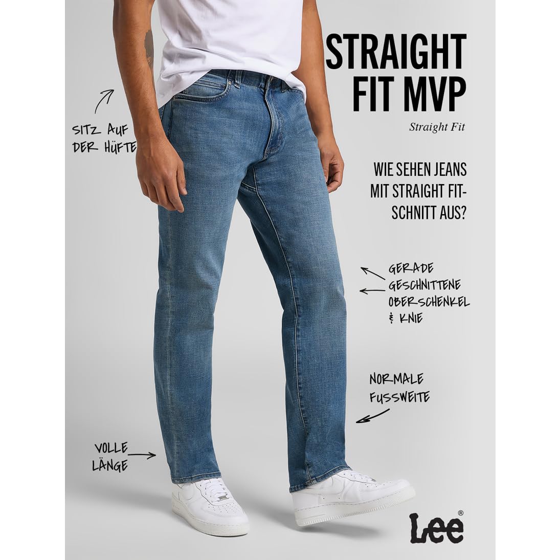 Lee - Jeans Herren - Straight Fit - Extreme Motion - Brady – Bild 4