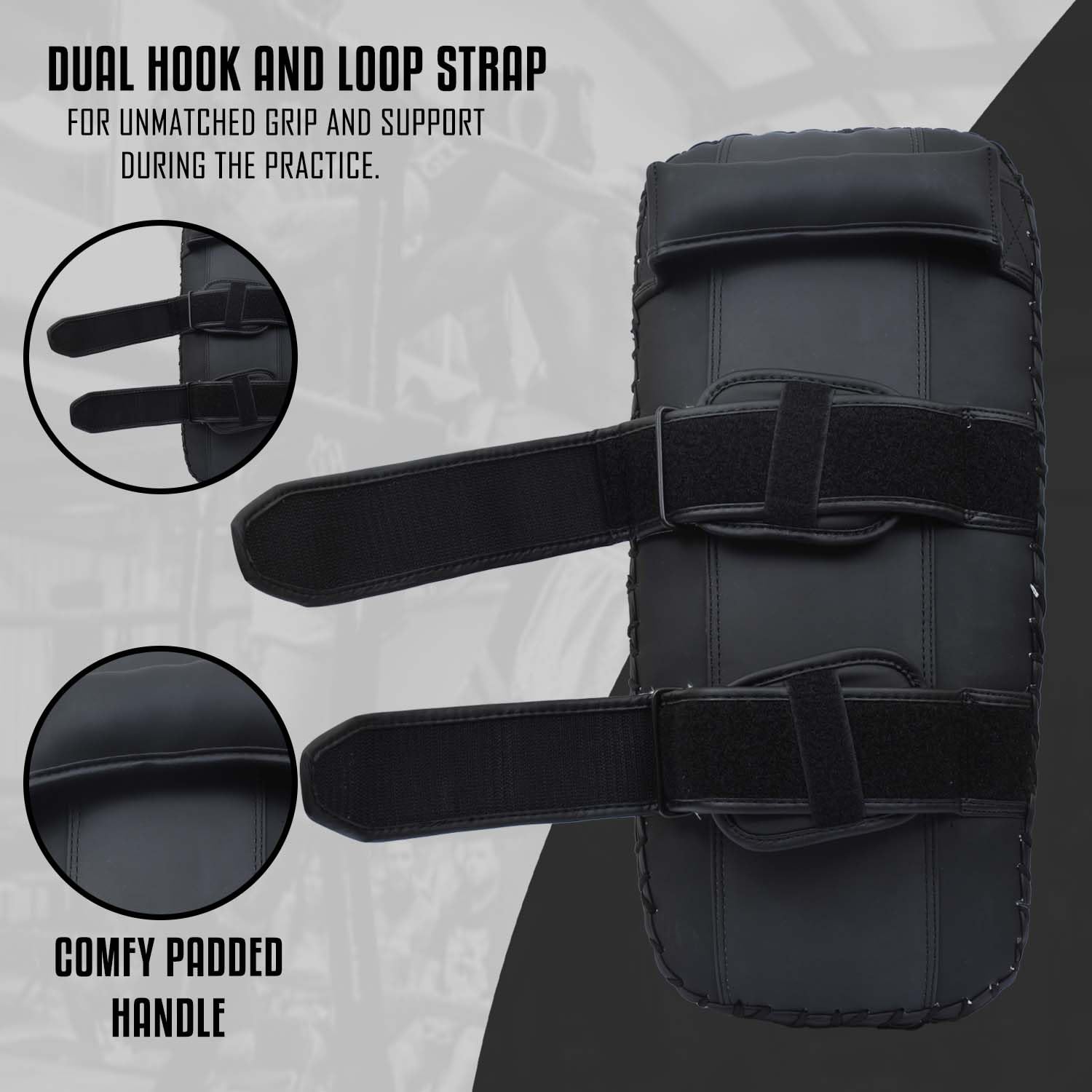 Pad Allenamento Muay Thai Curvo - Pelle PU Con Impugnatura Solida Per Kickboxing, MMA E Arti Marziali - Foto 8