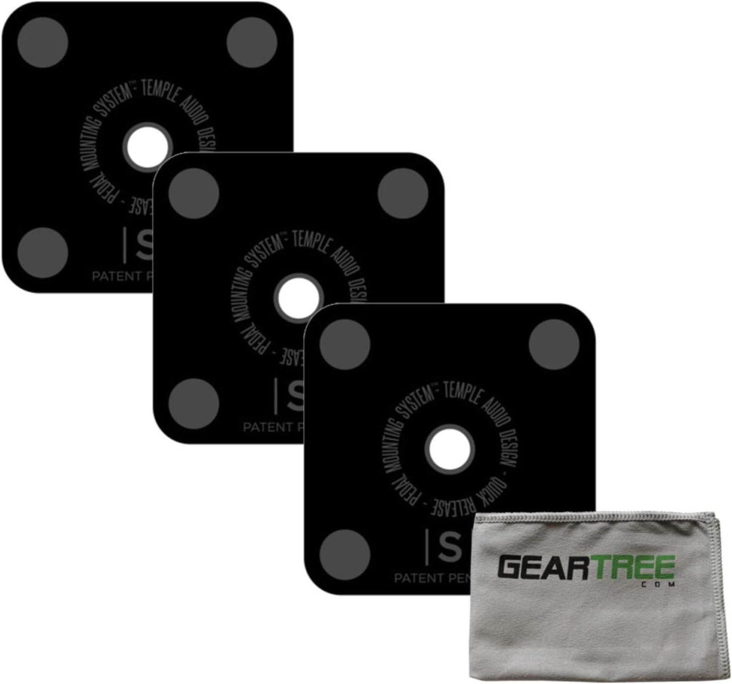 3 Temple Audio Quick Release Pedal Plates with Screws - Small