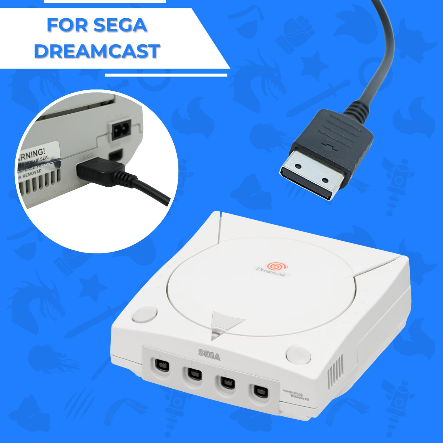 Old Skool Sega Dreamcast AvCable - Cavo audio/video composito