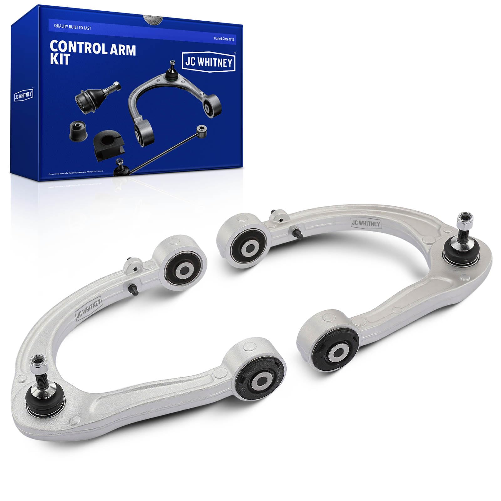 Photo 1 of JC Whitney JFBAJCWCA00572 Set of 2 Control Arm with Ball Joint Assembly (Front Upper) - Compatible with Cadillac SRX 2004-2009, CTS 2008-2014, STS 2005-2011
