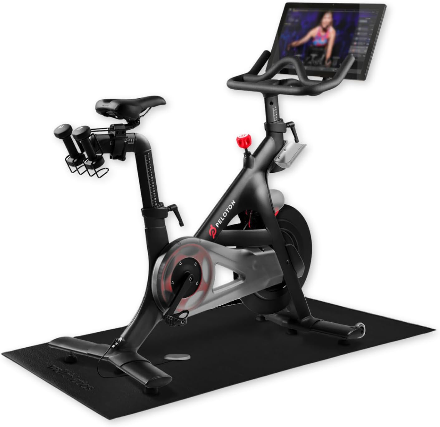 Wellthletics Spin Shield Pro Fitness Mat Spin Bike Mat, Exercise Mat Compatible