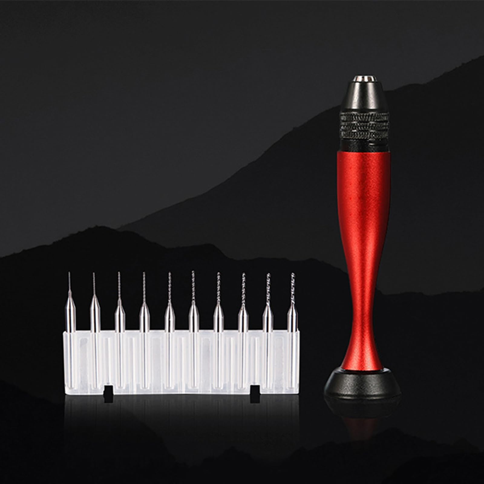 Trapano a mano ergonomico in alluminio ad alta resistenza adatto per modellismo di punte da 0,3-3,2 mm e artigianato dettagliato